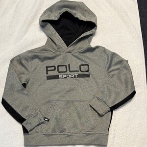 Polo by Ralph Lauren Kids Gray and Black Hoodie